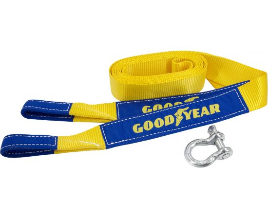 Динамическая стропа Goodyear рывковая, с шаклом, 5 тонн, 5 метров GY004011 – изображение 2