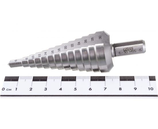 Ступенчатое сверло №2 (6,8,10,12,14,16,18,20,22,24,26,28,30) Bucovice Tools 641020 – изображение 2