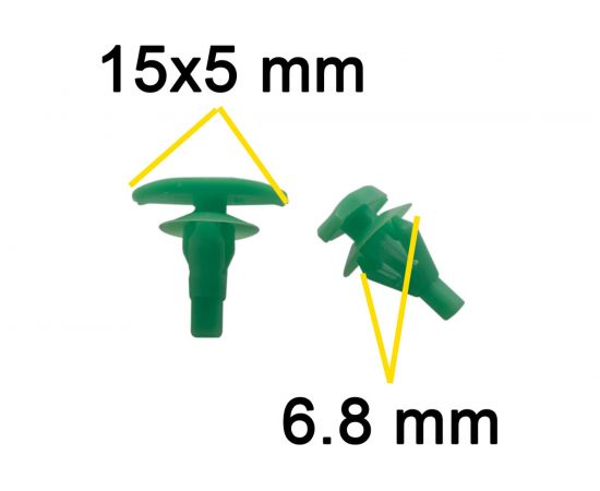 Автокрепеж для Acura/Honda 10 шт 8085089961, 8085089919, 72311S5S003 КрепАвто 1502 – изображение 2