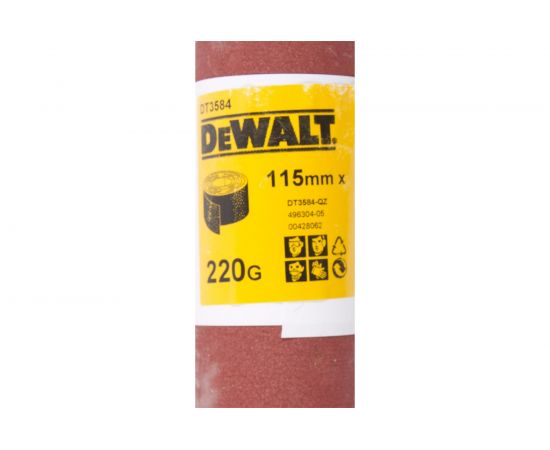 Шлифлист в рулоне для дерева, краски (115 мм х 5 м; К220) DEWALT DT 3584 – изображение 2