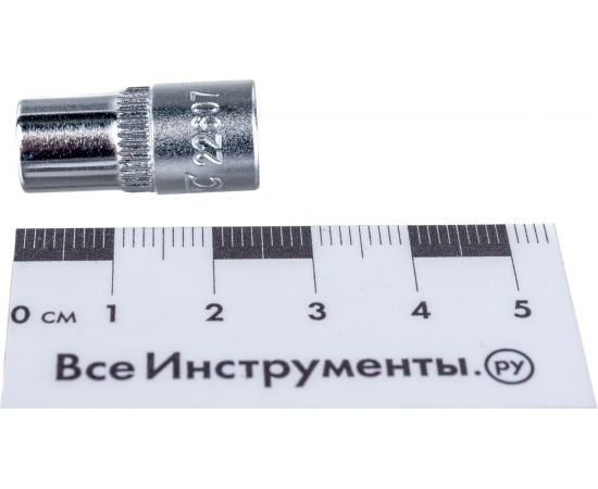 Головка торцевая 1/4” 07 12-ти гранная L=25мм JTC 22607 – изображение 3
