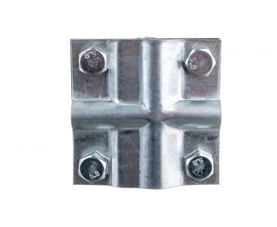 Зажим заземления EZETEK полоса/пруток - полоса/пруток крестообразный, оцинковка 90540-2 – изображение 3