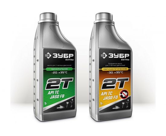 Полусинтетическое масло ЗУБР Extra 2Т-П 1 л, для 2-тактных двигателей 70601-1 – изображение 3