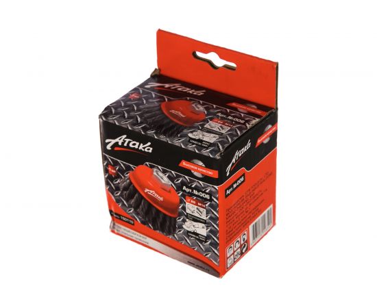 Щетка чашеобразная витая 2108014135 (80 мм; M14) АТАКА 22221 – изображение 5