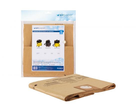Мешок-пылесборник бумажный для KARCHER (36 л; 5 шт.) AIR Paper PK-301/5 