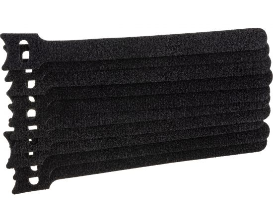 Многоразовая стяжка-липучка DORI 150x12 мм черная 10 шт 42211 