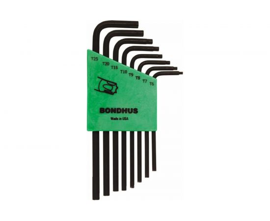 Набор из 8 ключей Torx BONDHUS L T6-T25 31832 