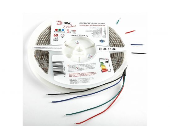 Светодиодная лента LS5050-60LED-IP65-RGB-eco-5m ЭРА 641774 Б0002347 
