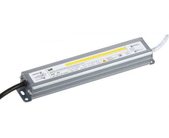 Драйвер IEK LED, ИПСН-PRO, 30Вт, 12В блок-шнуры, IP67 LSP1-030-12-67-33-PRO 