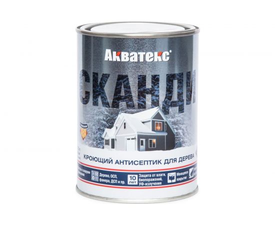 Кроющий антисептик для древесины Рогнеда Акватекс Сканди (северное море; 0.75 л) 202905 
