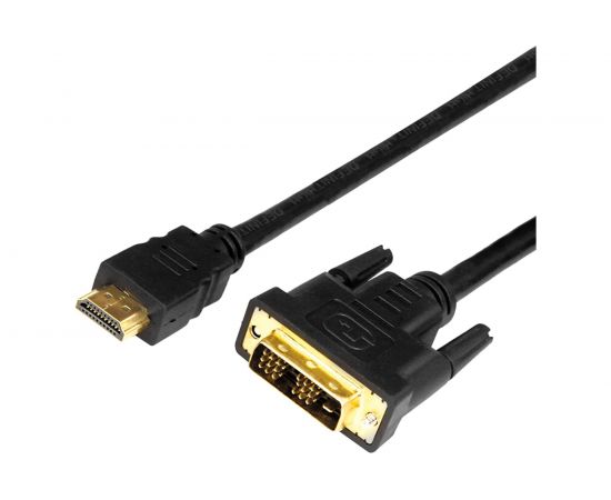 Кабель REXANT HDMI - DVI-D с фильтрами 2 м Gold 17-6304 