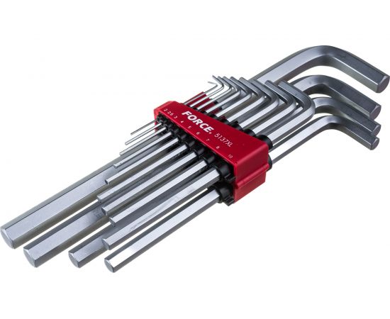 Набор длинных Г-образных шестигранников 2-19 мм, 13 предметов FORCE 5137XL 