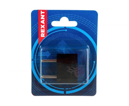 Сетевой плоский адаптер переходник REXANT 16А черный 11-1042-01 