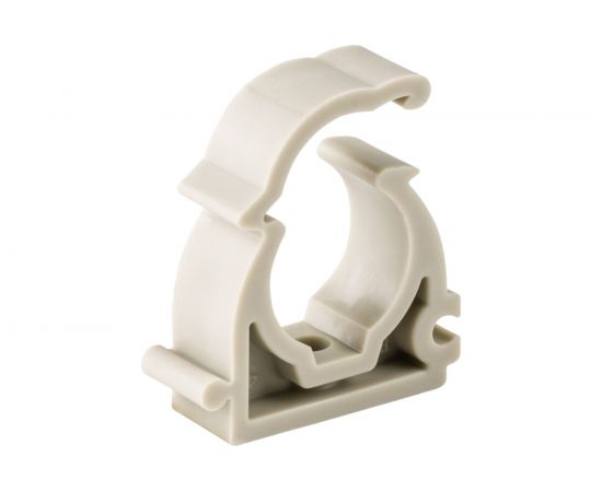 Опора для труб RTP одинарная, с защелкой, D32, серая 19751 