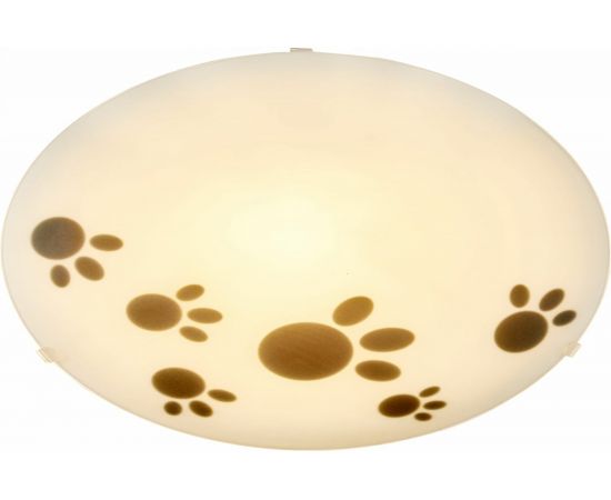 Настенно-потолочный декоративный светильник Apeyron, 1хЕ27, 60Вт, 220В, основание белое, плафон стекло, лампы нет 16-182 