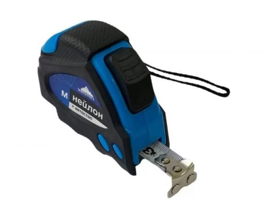 Рулетка vertextools нейлоновая 5х25 мм, автостоп 3044-5 