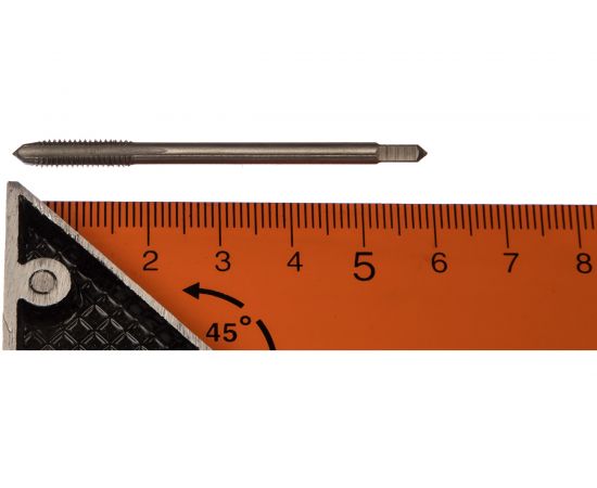 Метчик м/р М 4 х0.7 Р6М5 левый Туламаш 102572 – изображение 2