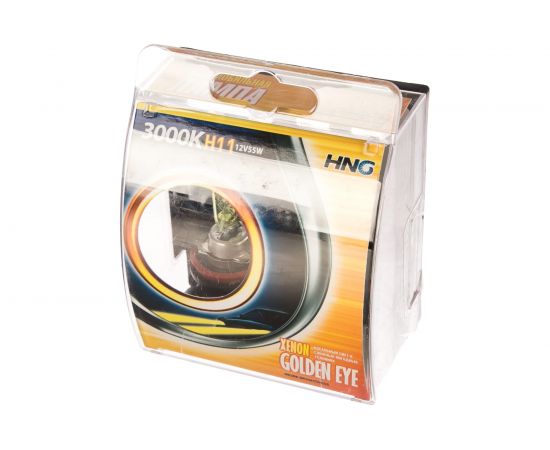 Автолампа HNG H11 55 PGJ19-2 GOLDEN EYE 3000K HNG-12115GE2 – изображение 2