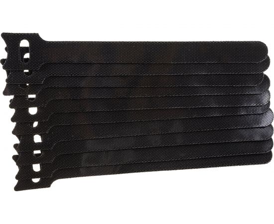 Многоразовая стяжка-липучка DORI 150x12 мм черная 10 шт 42211 – изображение 2