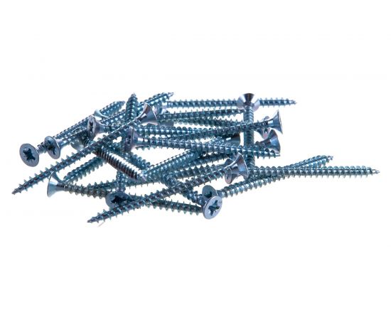 Потайной универсальный шуруп Метизный двор 4,0x50, оцинкованный, 250 шт. 4690441022127 – изображение 2