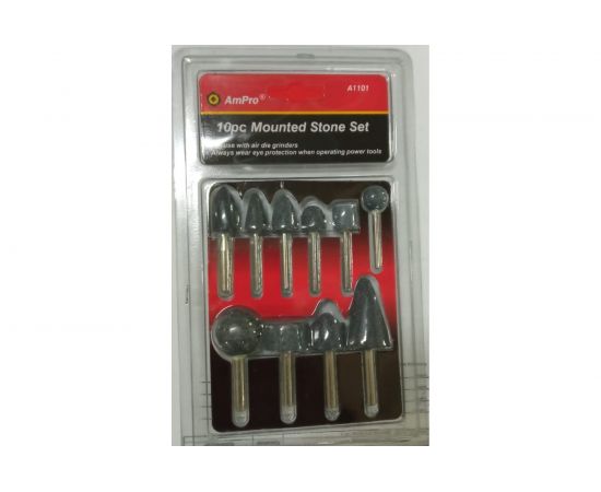 Набор шарошек, 10 предметов AmPro A1101 – изображение 2