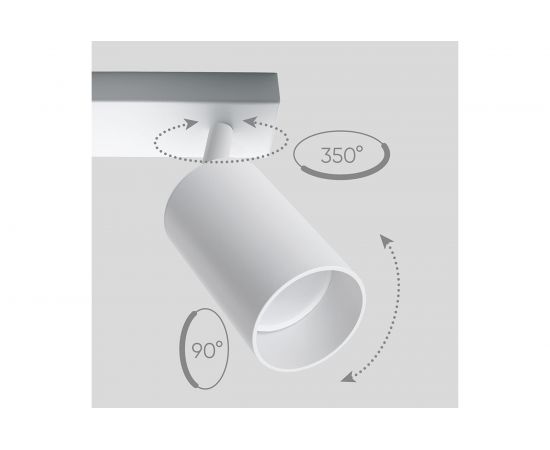 Настенно-потолочный светильник FERON ML202 под лампу GU10, белый 41064 – изображение 2