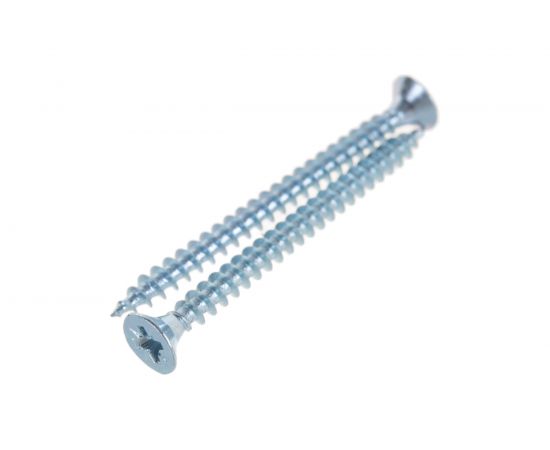 Потайной универсальный шуруп Метизный двор 4,0x50, белый, 15 шт. 4690441019073 – изображение 2