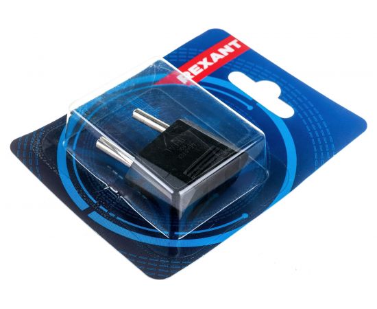 Сетевой плоский адаптер переходник REXANT 16А черный 11-1042-01 – изображение 2