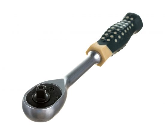 Реверсивная усиленная трещотка с резиновой ручкой 1/4 ROCKFORCE RF-80222A – изображение 2