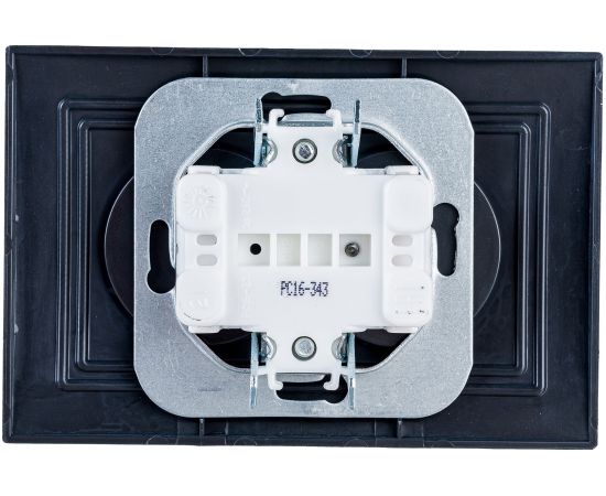 Розетка Bylectrica 2-местная СУ, серия УЮТ, графит, РС16-343 графит – изображение 2