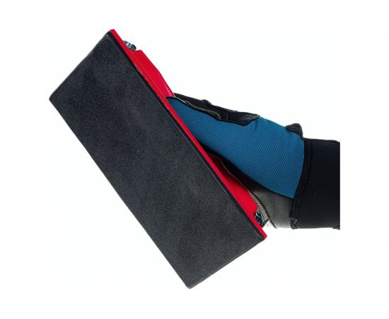 Держалка для наждачной бумаги с металлическим прижимом, красная FIT IT 210x105 мм 39715 – изображение 3