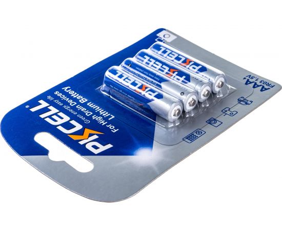Литиевый элемент питания PKCELL тип - AAA 4 шт в блистере Li-Fe AAA-4B – изображение 3