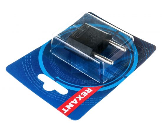 Сетевой плоский адаптер переходник REXANT 16А черный 11-1042-01 – изображение 3