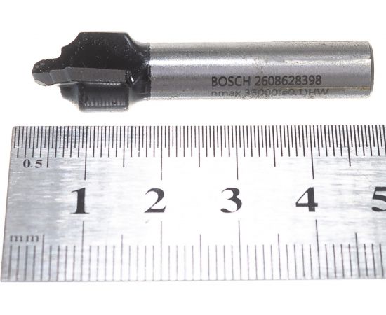 Фреза пазовая фасонная (12.7х46 мм; R2.4 мм; хвостовик 8 мм) по дереву Bosch 2608628398 – изображение 4