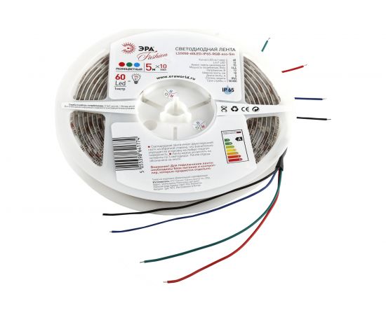 Светодиодная лента LS5050-60LED-IP65-RGB-eco-5m ЭРА 641774 Б0002347 – изображение 4