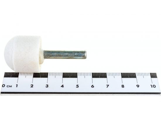 Головка абразивная с хвостовиком FW(ГШЦ) 25x25x6 мм, 25А, F60(25Н), O(СТ1) CNIC 50705 – изображение 4