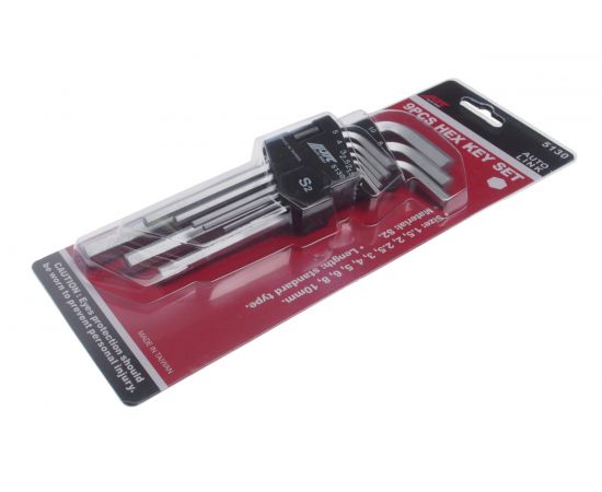 Набор шестигранных ключей, 9 предметов 1.5-10 мм JTC 5130 – изображение 5