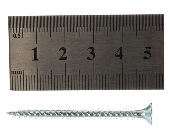 Потайной универсальный шуруп Метизный двор 4,0x50, оцинкованный, 250 шт. 4690441022127 – изображение 5