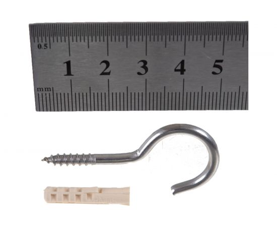 Крюк-шуруп ЕВРОПАРТНЕР 4,1 х 16/50 нержав.сталь 2 шт. G2 0567 1 – изображение 5