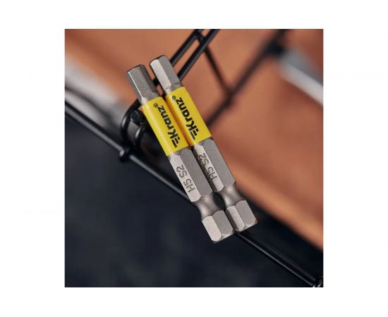 Бита шестигранная (2 шт; HEX5x50 мм; сталь S2) для шуруповерта KRANZ KR-92-0423-1 – изображение 5