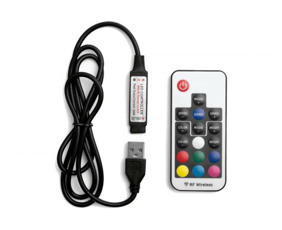 Контроллер Wolta Decor USB с пультом мини 5-12В WLC-CP/02 