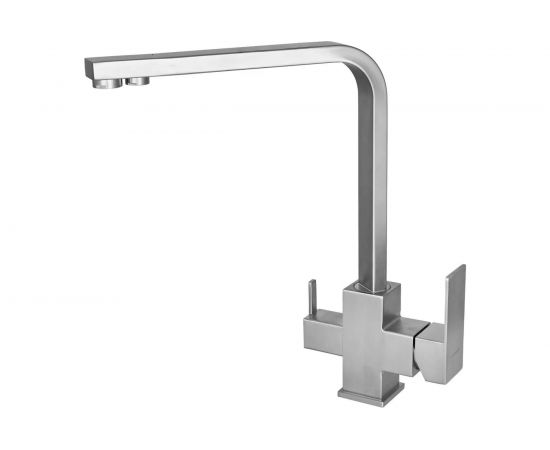 Смеситель для кухни WISENT с подводкой питьевой воды, сатин W4333-3 