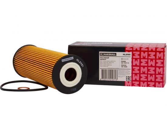 Фильтр масляный MB C-Class (W202, W203) 93- / E-Class (124, W210) 93- / V-Class 96-, VW LT MARSHALL ML5981 