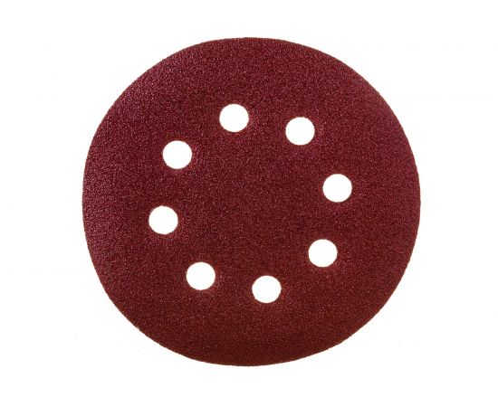 Круг шлифовальный самоклеющийся (5 шт; 125 мм; P120; 8 отверстий) AV Steel AV-821612 
