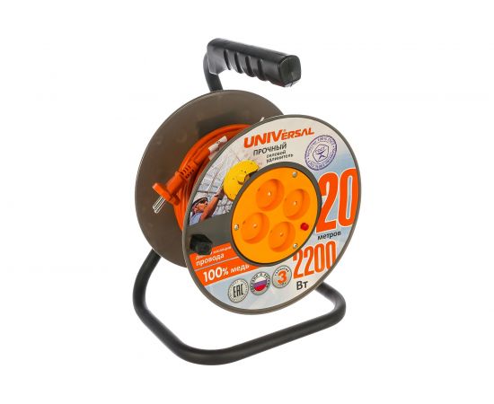 Силовой удлинитель UNIVersal ВЕМ-250 термо ПВС 2*1 20м 9632896 