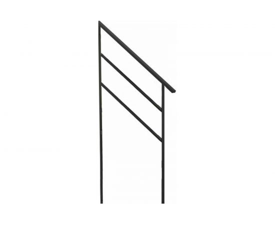 Перила Эко 2 ступени 145x65x4 УЛИЧНЫЕ ЛЕСТНИЦЫ MP-ECO-PR-2-S 