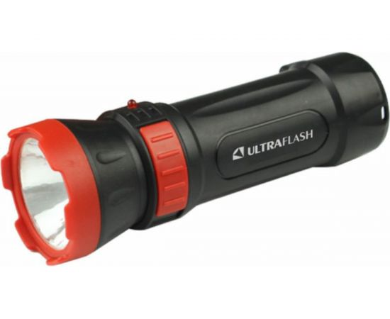 Аккумуляторный фонарь Ultraflash LED3849 (220В, черный, 1 LED, 2 режима,SLA, пластик, коробка) 14931 