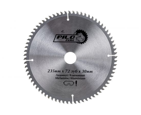 Диск пильный по ламинату и алюминию (230х30 мм; 72TPI) Pilorama 512372 