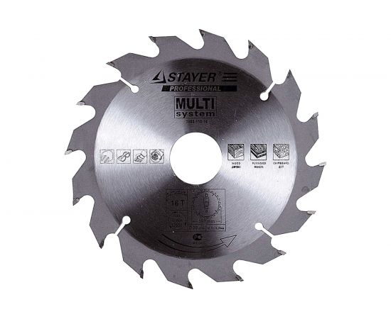 Пильный диск по дереву STAYER FAST CUT 156.5 мм х 12.7 мм х 16Т 3680-156-16 