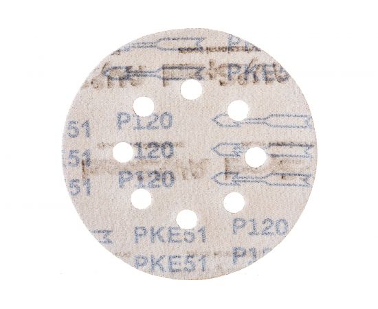 Круг шлифовальный самоклеющийся (5 шт; 125 мм; P120; 8 отверстий) AV Steel AV-821612 – изображение 2